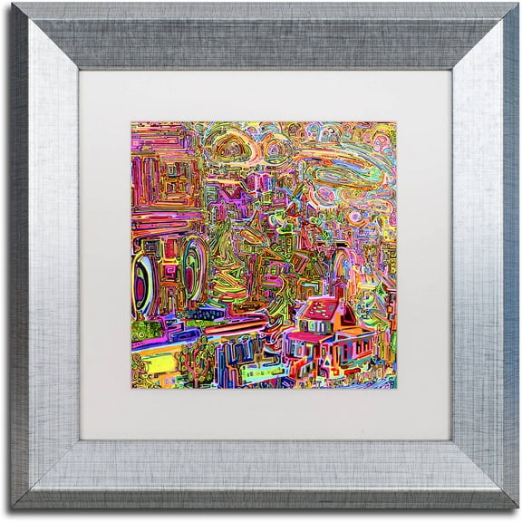 Trademark Fine Art "Strathcona No 2" Canvas Art by Josh Byer, White Matte, Silver Frame