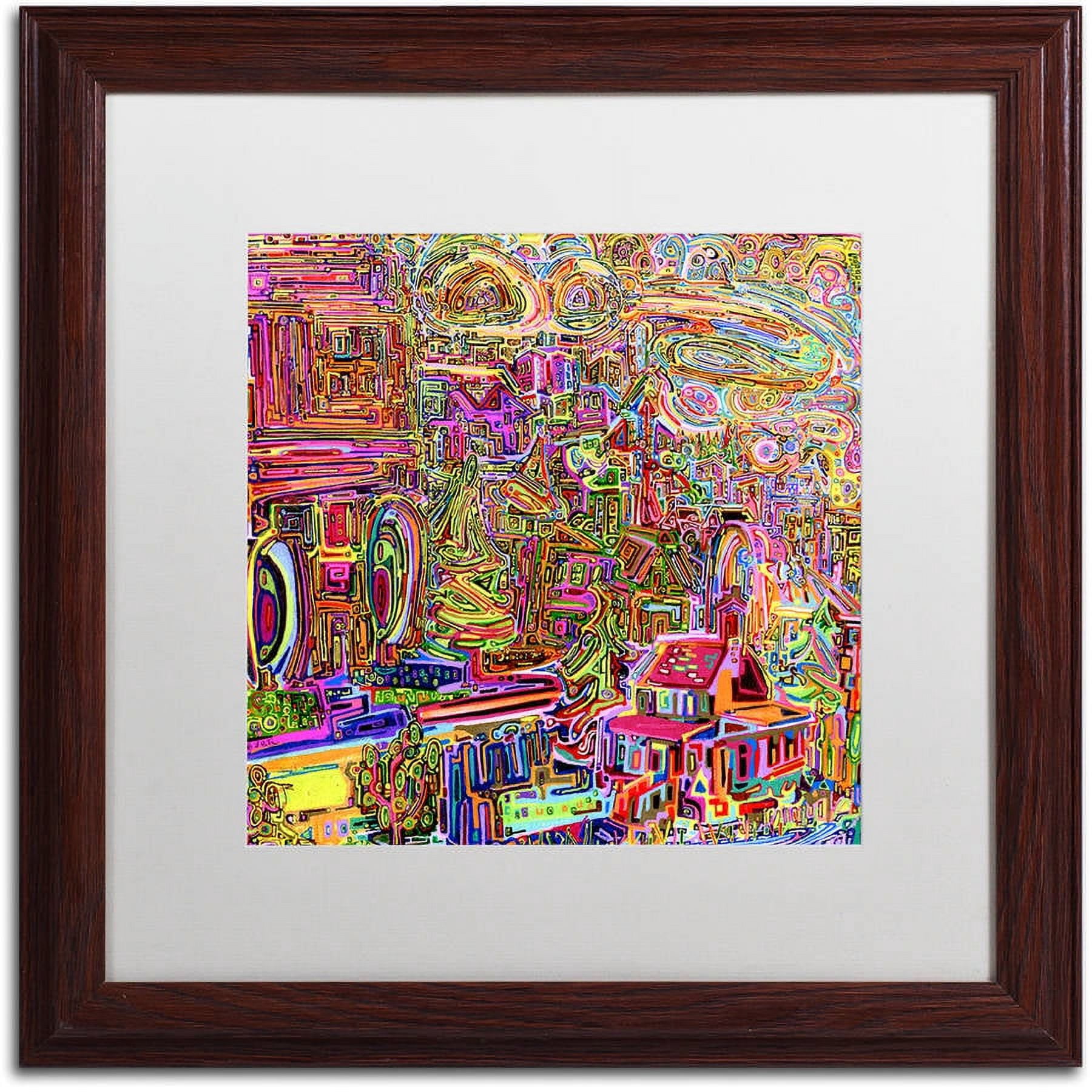 Trademark Fine Art "Strathcona No 2" Canvas Art by Josh Byer, White Matte, Wood Frame