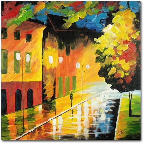 Trademark Fine Art "Street Light" Canvas Art by Ricardo Tapia