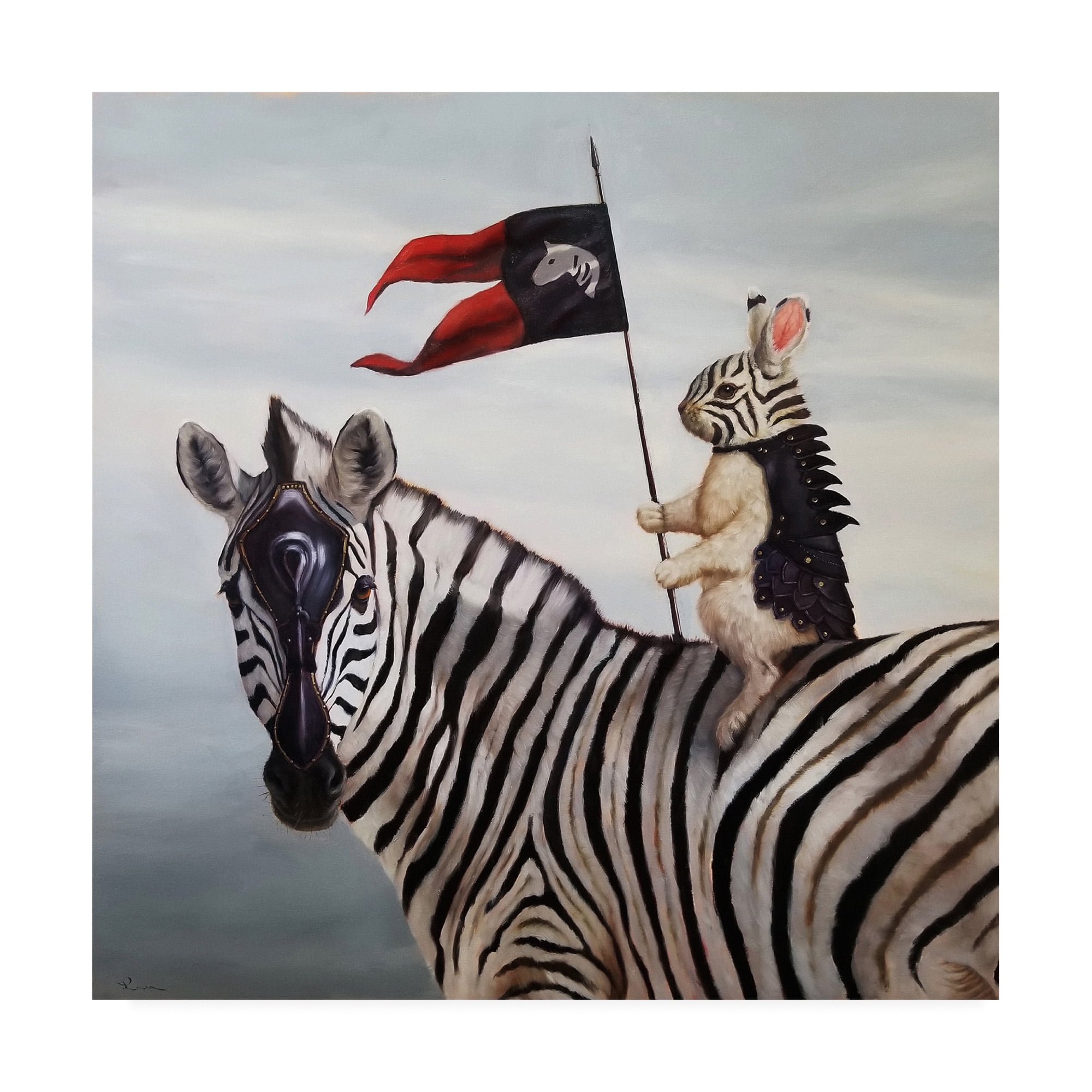 Trademark Fine Art 'Striped Warrior' Canvas Art by Lucia Hefferna