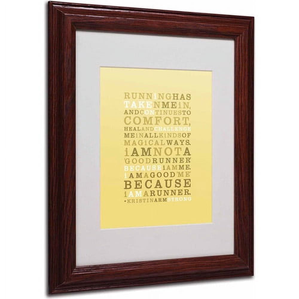 Trademark Fine Art "Strong Runner I" Canvas Art by Megan Romo, Wood Frame