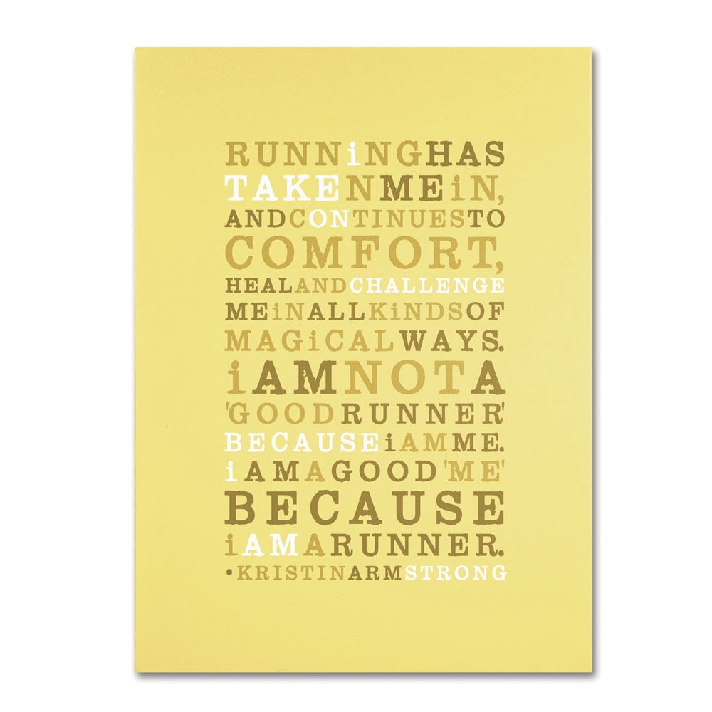 Trademark Fine Art "Strong Runner I" Canvas Art by Megan Romo