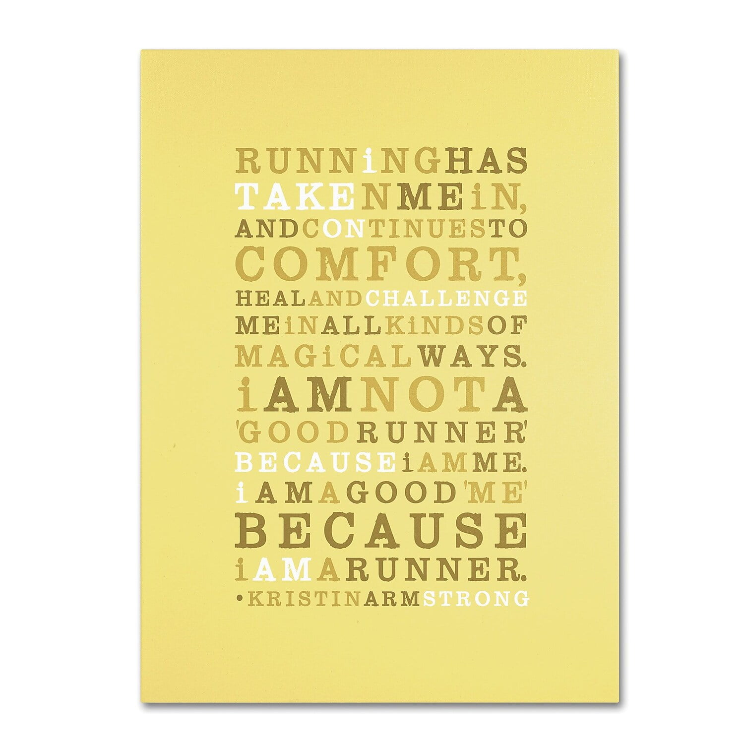 Trademark Fine Art "Strong Runner I" Canvas Art by Megan Romo