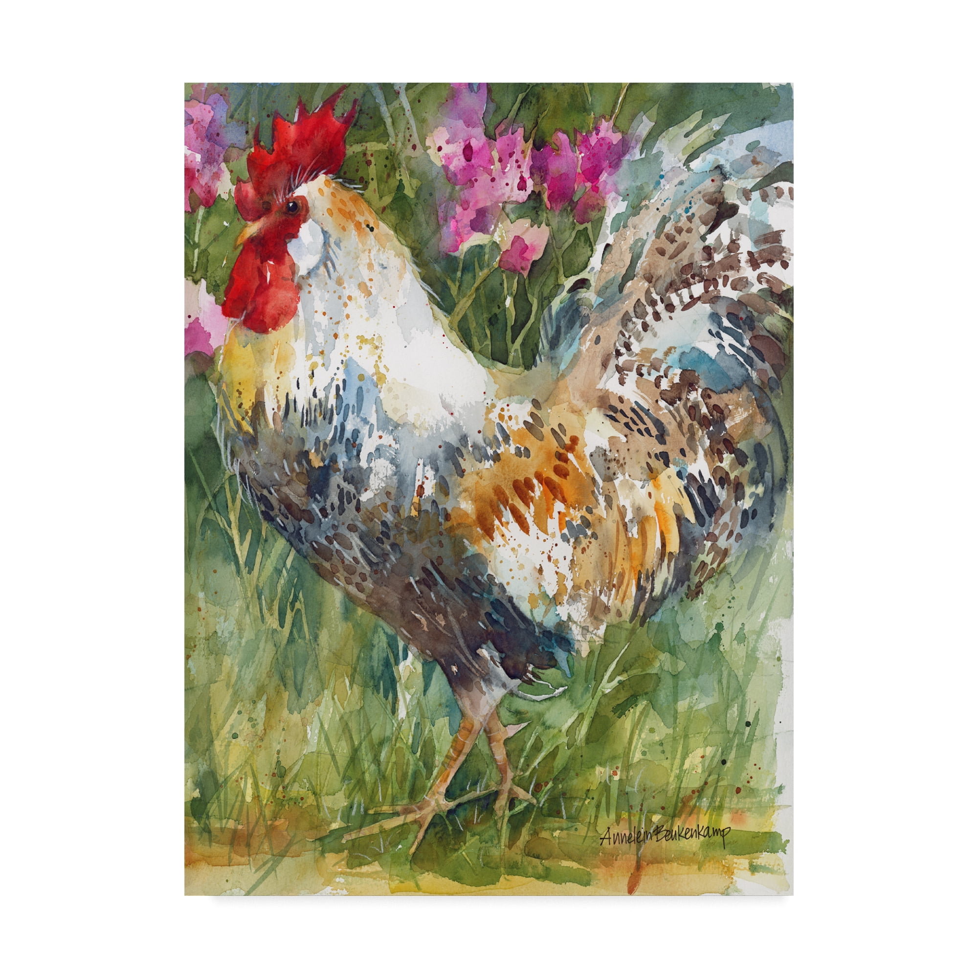 Trademark Fine Art 'Struttin His Stuff' Canvas Art by Annelein Beukenkamp