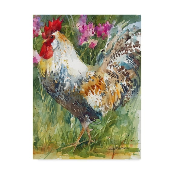 Trademark Fine Art 'Struttin His Stuff' Canvas Art by Annelein Beukenkamp