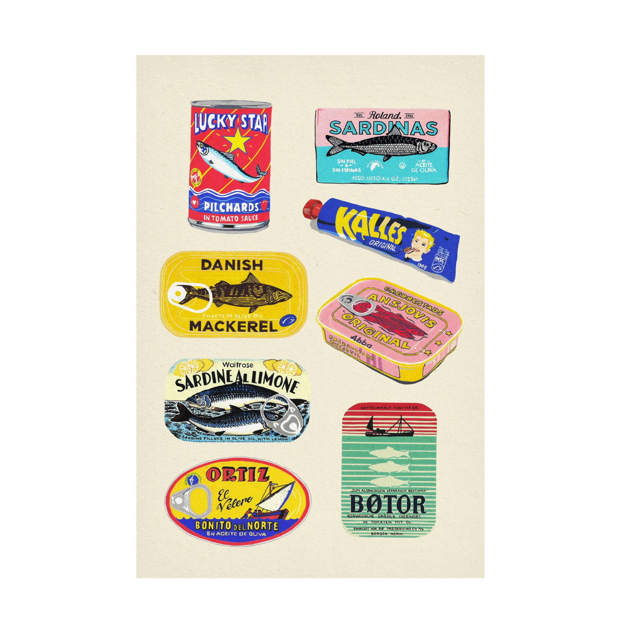 Trademark Fine Art Studio Mandariini Canned Fish Canvas Wall Art