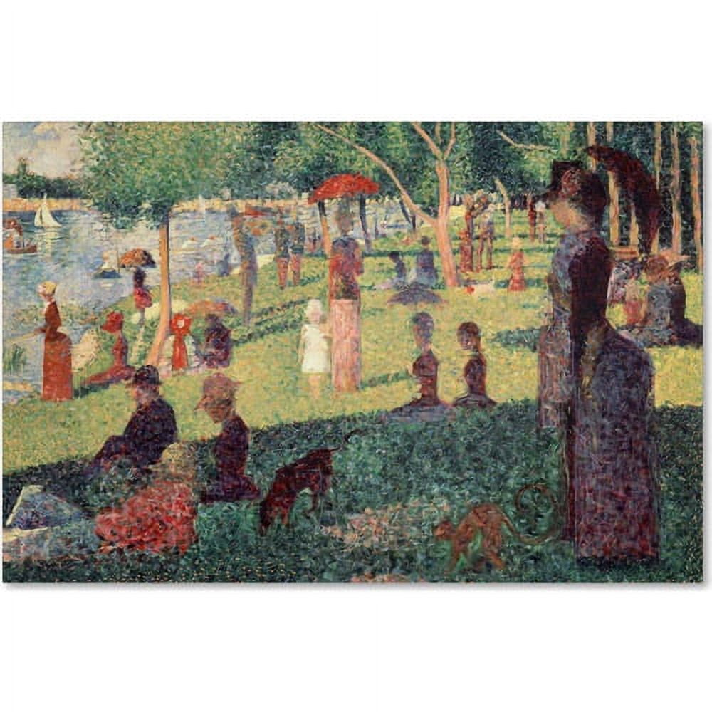Trademark Fine Art "Study on La Grande Jatte" Canvas Art by Georges Seurat