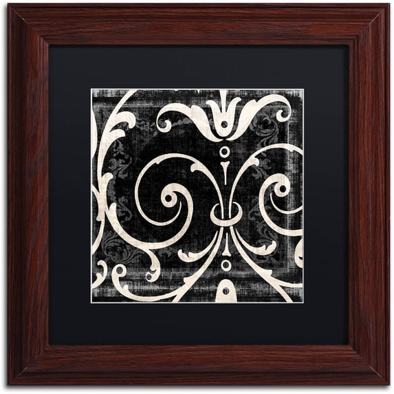 Trademark Fine Art "Stylesque II" Canvas Art by Color Bakery Black Matte, Wood Frame