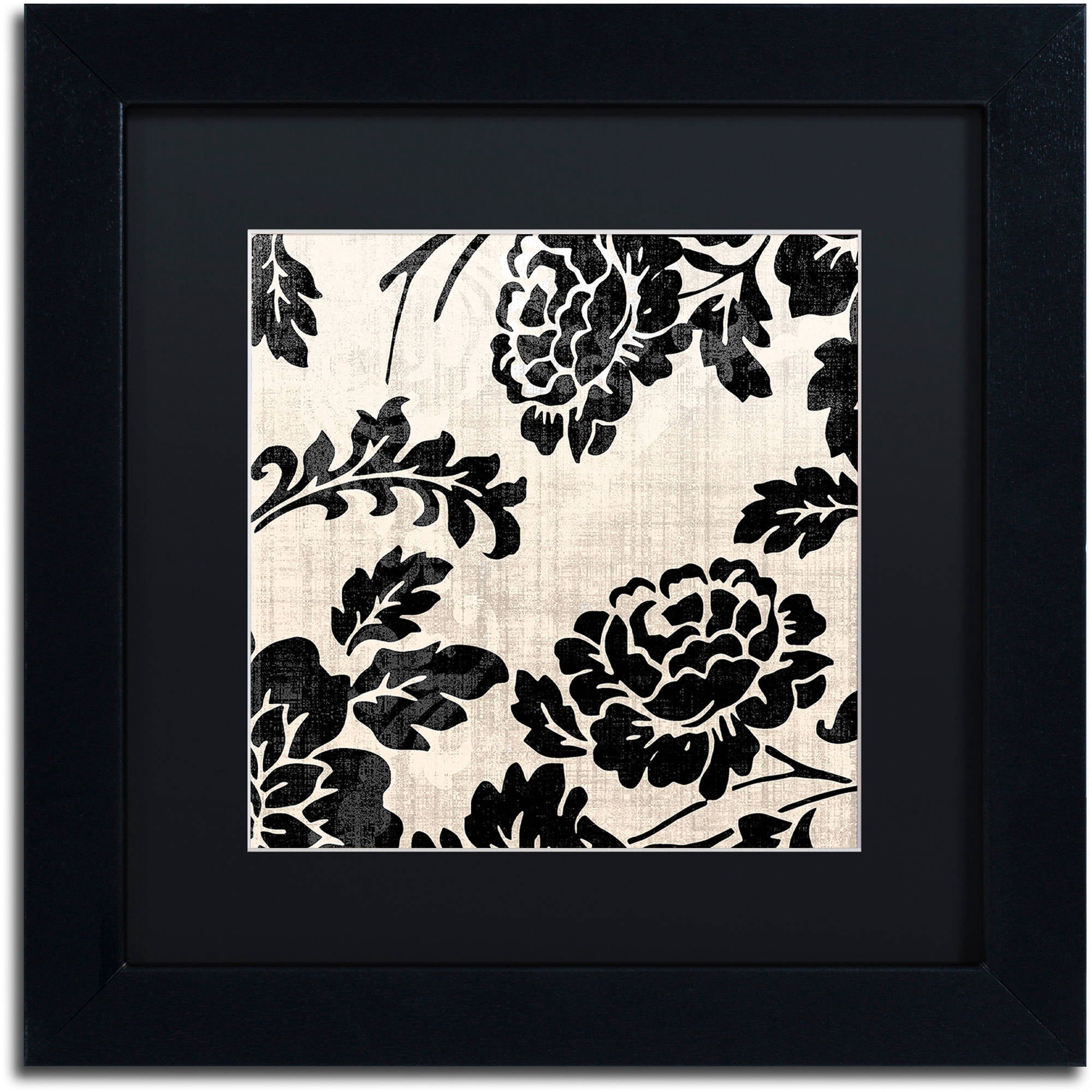 Trademark Fine Art "Stylesque III" Canvas Art by Color Bakery Black Matte, Black Frame