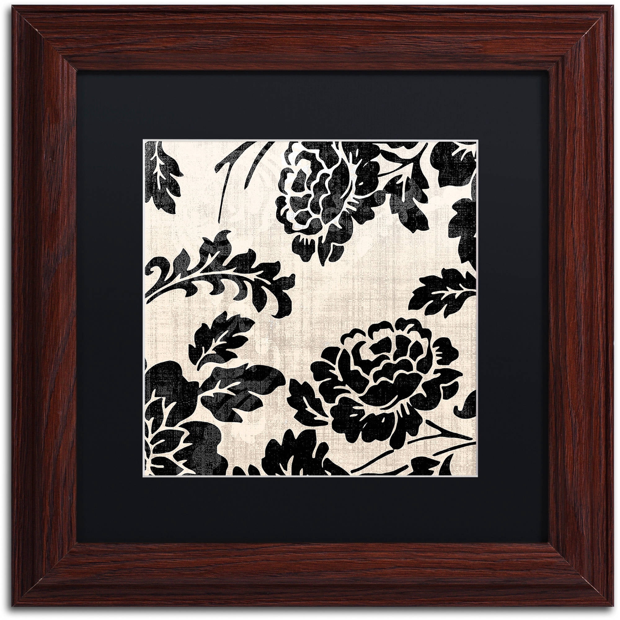 Trademark Fine Art "Stylesque III" Canvas Art by Color Bakery Black Matte, Wood Frame