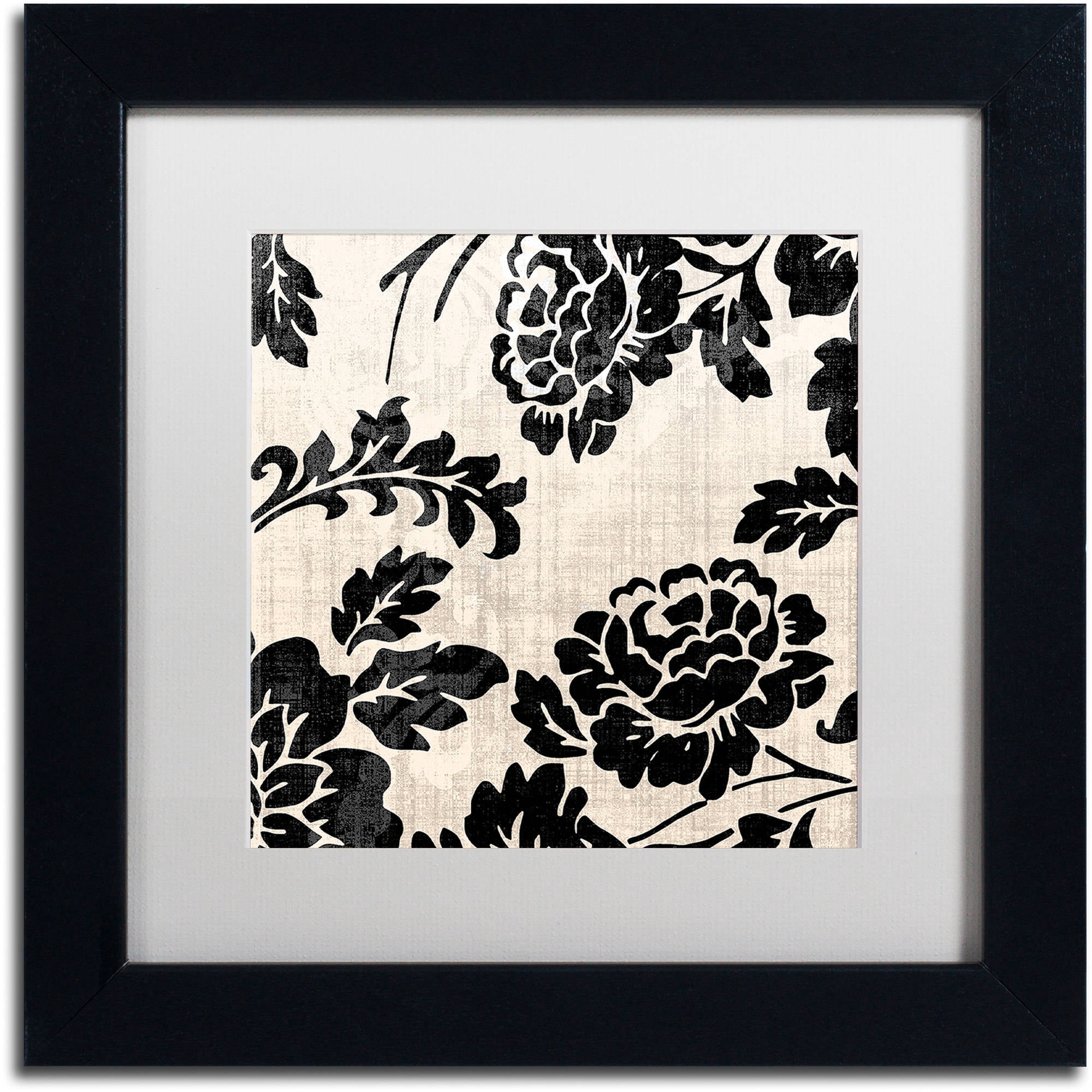 Trademark Fine Art "Stylesque III" Canvas Art by Color Bakery White Matte, Black Frame