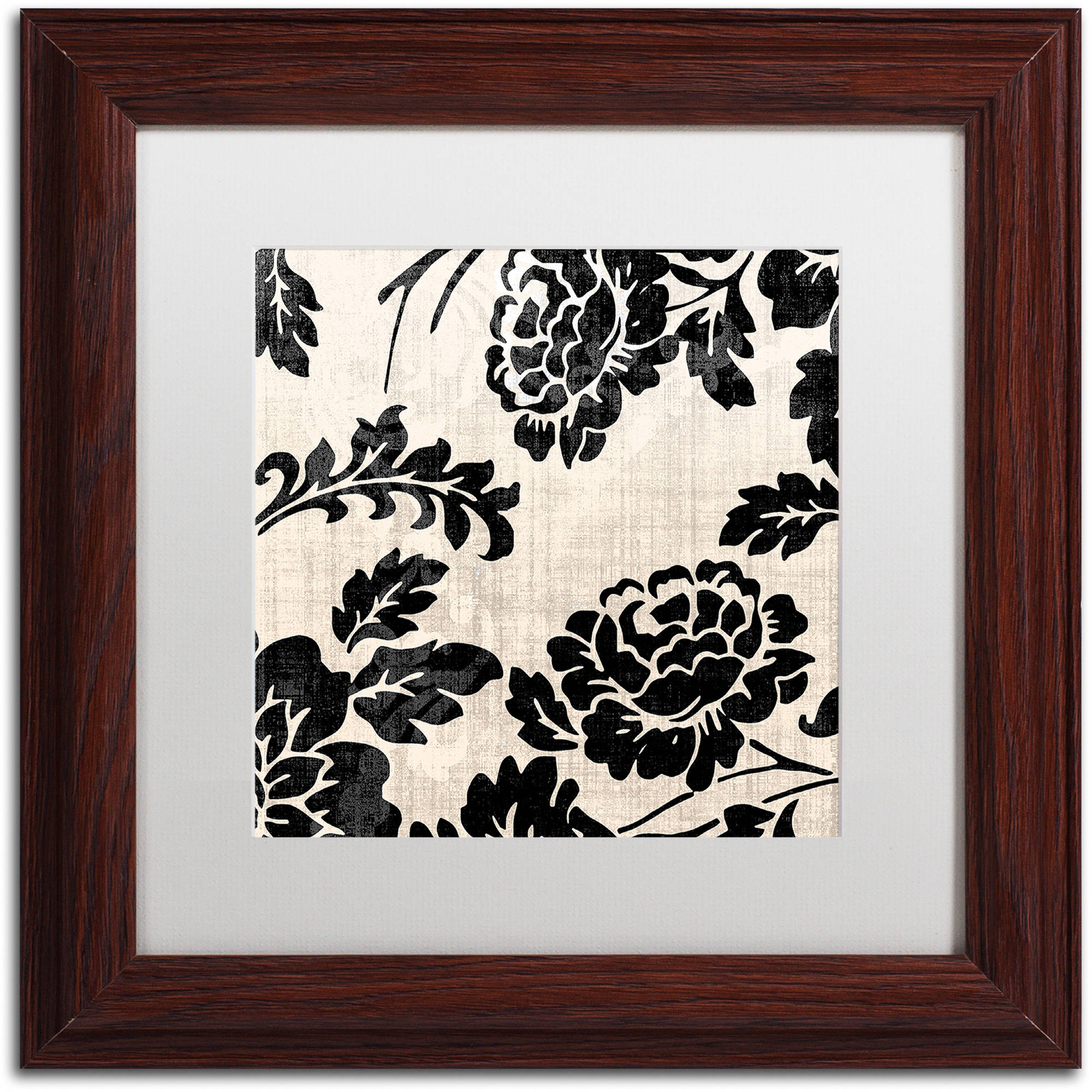 Trademark Fine Art "Stylesque III" Canvas Art by Color Bakery White Matte, Wood Frame