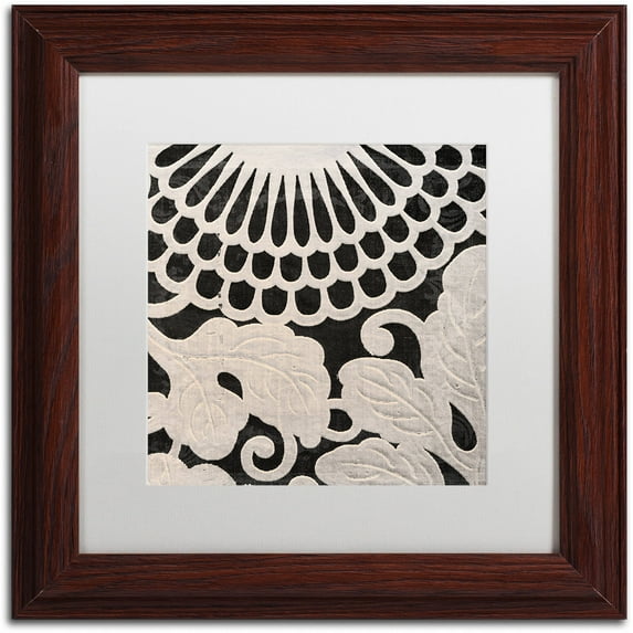 Trademark Fine Art "Stylesque IV" Canvas Art by Color Bakery White Matte, Wood Frame