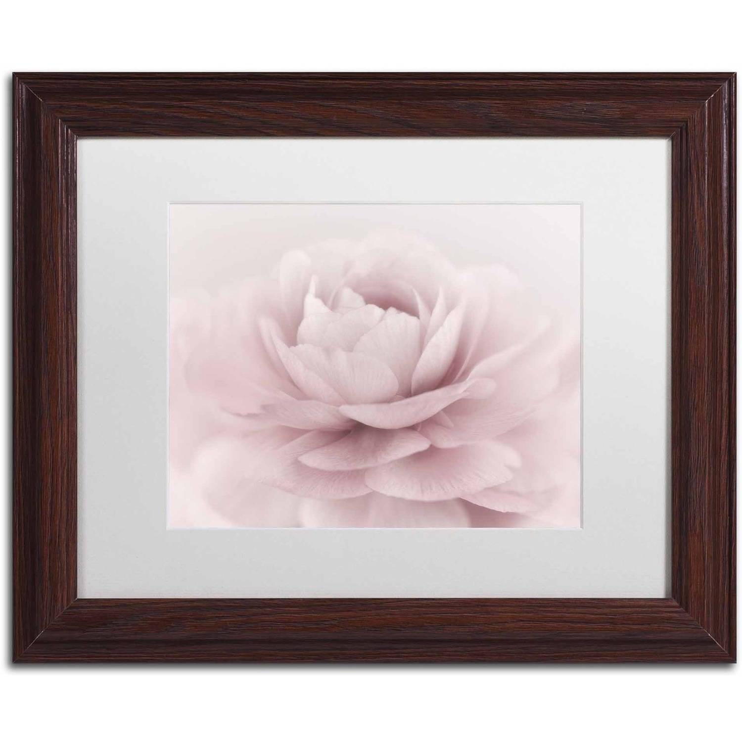 Trademark Fine Art 'Stylisch Rose Pink' Canvas Art by Cora Niele, White Matte, Wood Frame