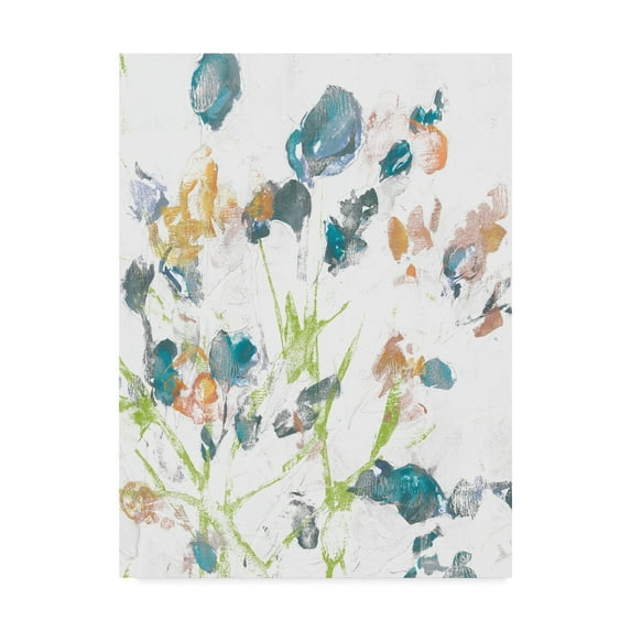 Trademark Fine Art 'Subtle Flowers II' Canvas Art by Jennifer Goldberger