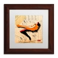 thumbnail image 1 of Trademark Fine Art "Suede Heel Orange" Canvas Art by Roderick Stevens, White Matte, Wood Frame, 1 of 4