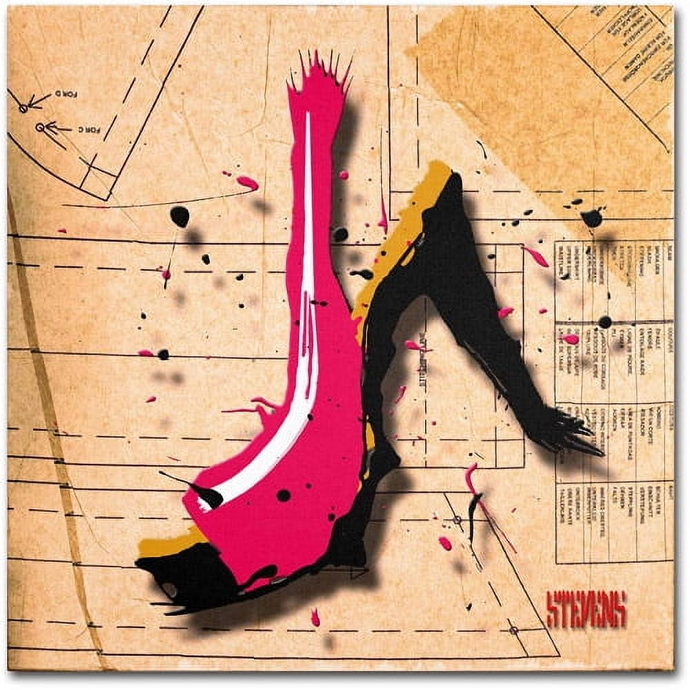 Trademark Fine Art "Suede Heel Pink" Canvas Art by Roderick Stevens