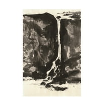 Trademark Fine Art 'Sumi Waterfall View II' Canvas Art by Chris Paschke