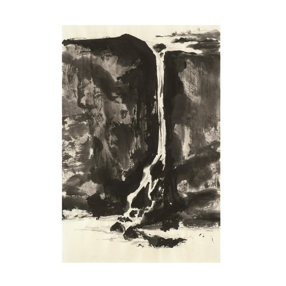 Trademark Fine Art 'Sumi Waterfall View II' Canvas Art by Chris Paschke