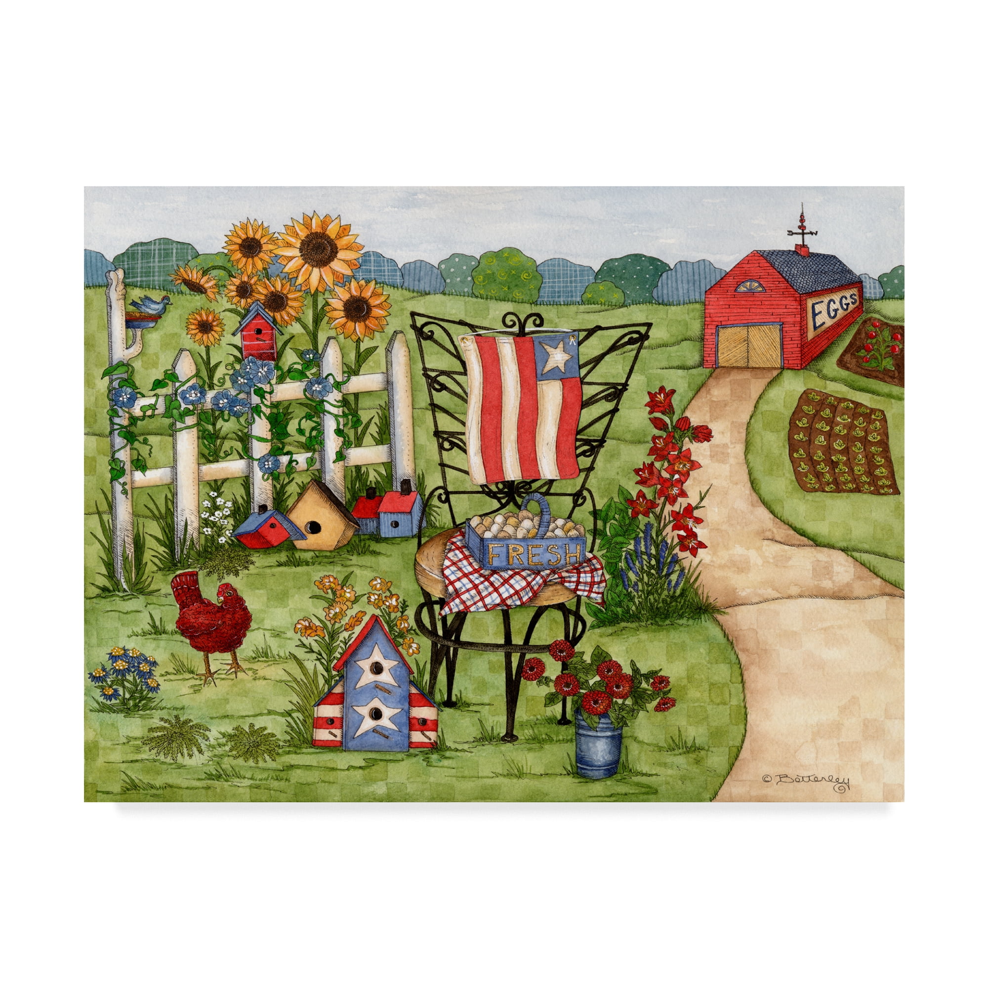 Trademark Fine Art 'Summer Americana' Canvas Art by Robin Betterley
