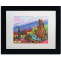 Trademark Fine Art "Summer Blush" Canvas Art by Manor Shadian White Matte, Black Frame