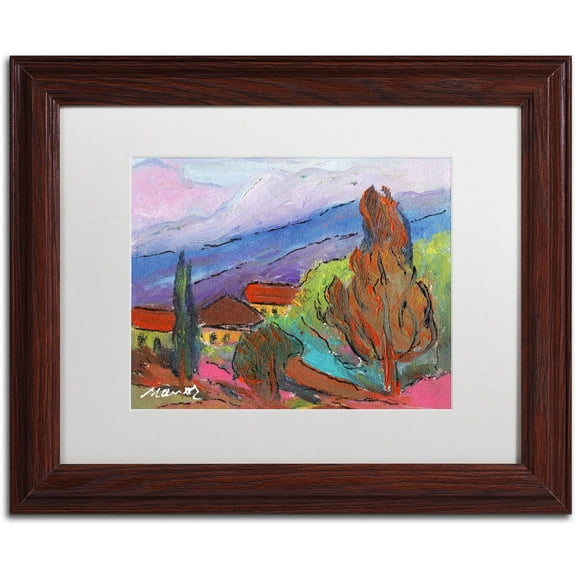 Trademark Fine Art "Summer Blush" Canvas Art by Manor Shadian White Matte, Wood Frame