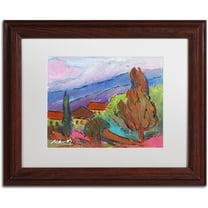 Trademark Fine Art "Summer Blush" Canvas Art by Manor Shadian White Matte, Wood Frame
