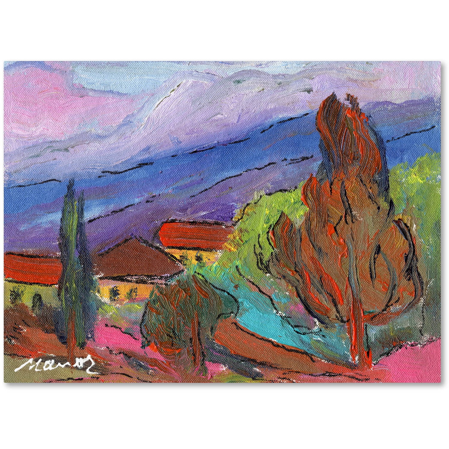 Trademark Fine Art "Summer Blush" Canvas Art by Manor Shadian