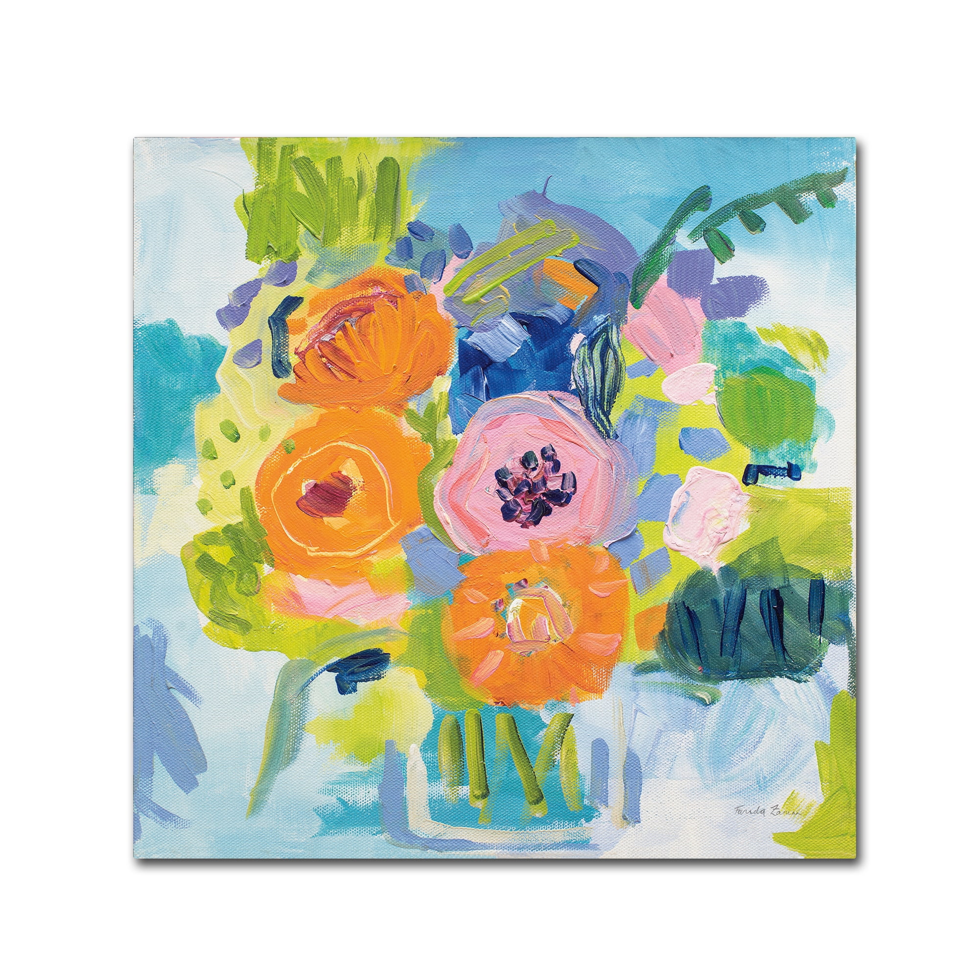 Trademark Fine Art 'Summer Bouquet' Canvas Art by Farida Zaman