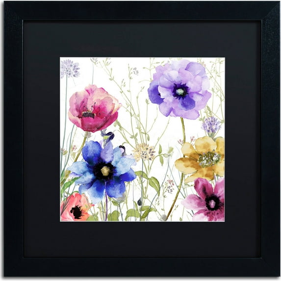 Trademark Fine Art "Summer Diary II" Canvas Art by Color Bakery, Black Matte, Black Frame