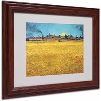 Trademark Fine Art "Summer Evening 1888" Canvas Art by Vincent van Gogh, Wood Frame