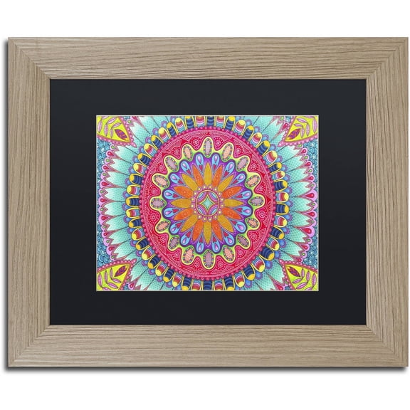 Trademark Fine Art "Summer Fun" Canvas Art by Hello Angel, Black Matte, Birch Frame