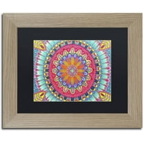 Trademark Fine Art "Summer Fun" Canvas Art by Hello Angel, Black Matte, Birch Frame