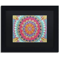 Trademark Fine Art "Summer Fun" Canvas Art by Hello Angel, Black Matte, Black Frame