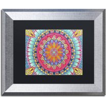 Trademark Fine Art "Summer Fun" Canvas Art by Hello Angel, Black Matte, Silver Frame