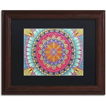 Trademark Fine Art "Summer Fun" Canvas Art by Hello Angel, Black Matte, Wood Frame