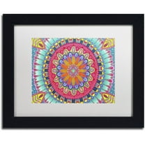 Trademark Fine Art "Summer Fun" Canvas Art by Hello Angel, White Matte, Black Frame