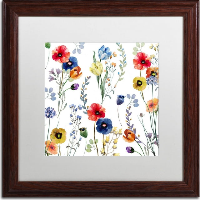 Trademark Fine Art "Summer Linen" Canvas Art by Color Bakery, White Matte, Wood Frame