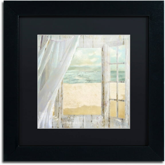 Trademark Fine Art "Summer Me I" Canvas Art by Color Bakery Black Matte, Black Frame