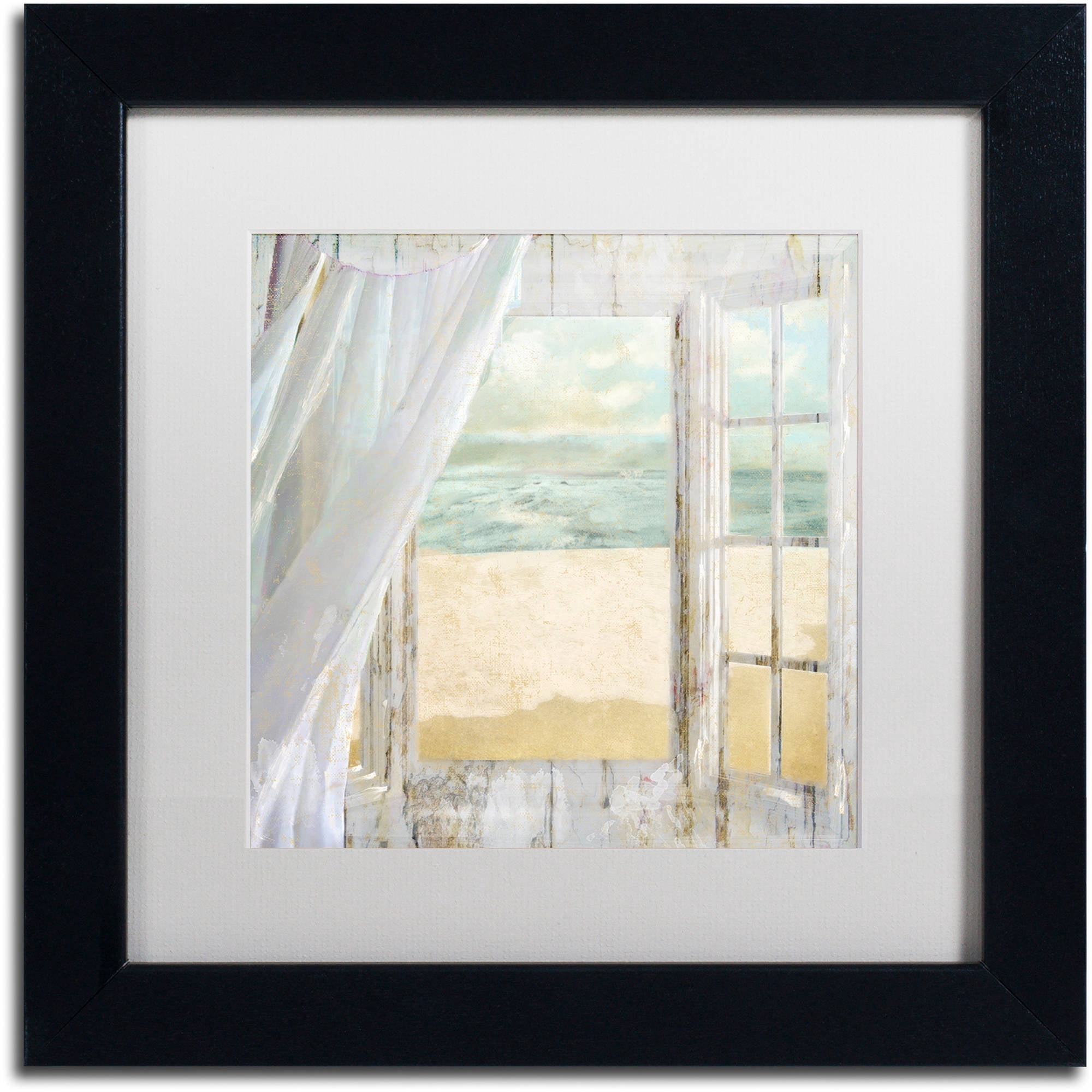 Trademark Fine Art "Summer Me I" Canvas Art by Color Bakery White Matte, Black Frame