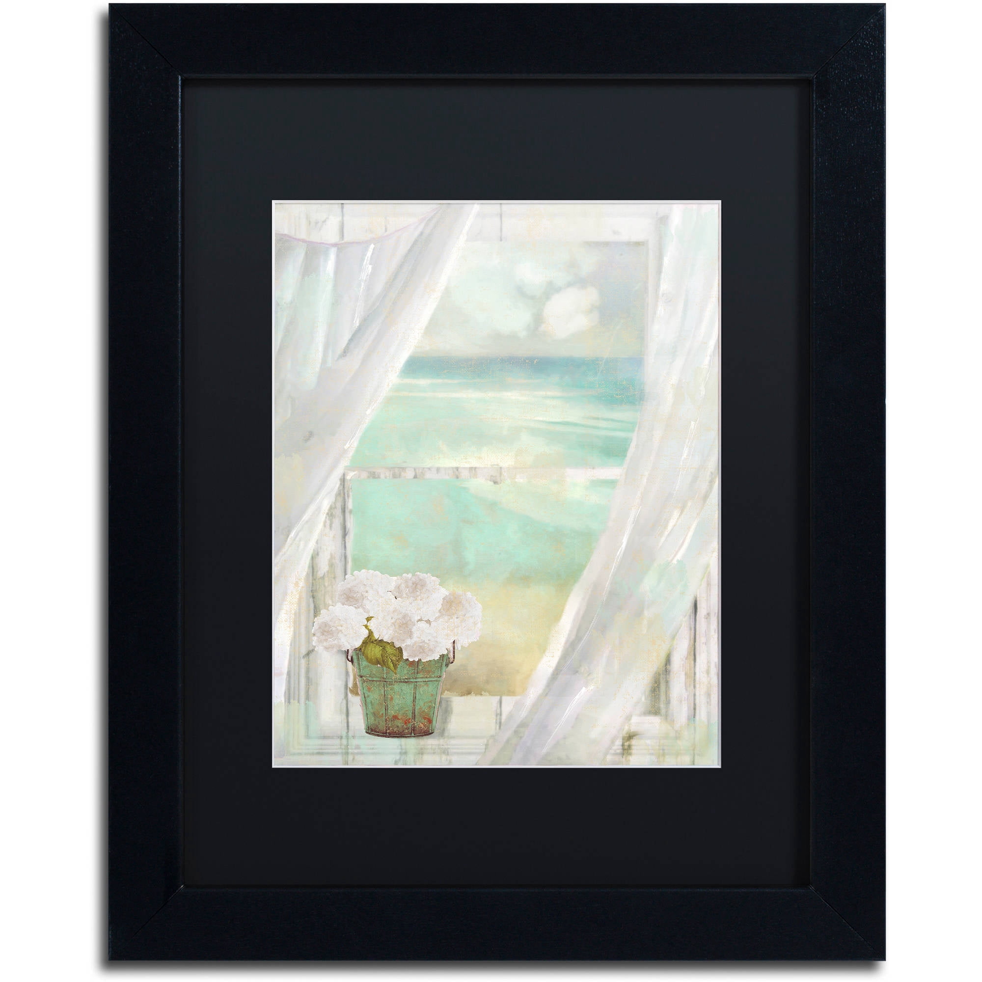 Trademark Fine Art "Summer Me II" Canvas Art by Color Bakery Black Matte, Black Frame