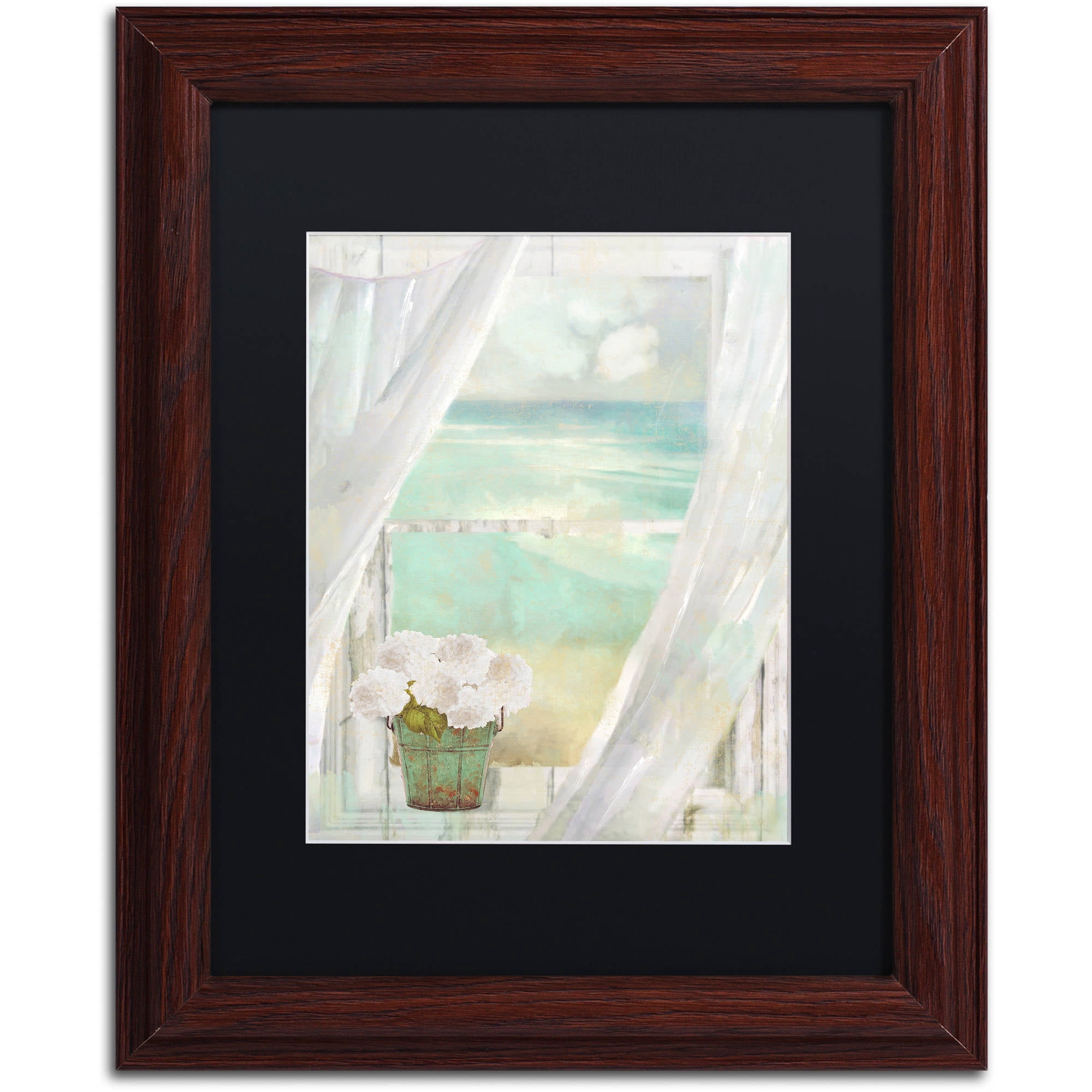 Trademark Fine Art "Summer Me II" Canvas Art by Color Bakery Black Matte, Wood Frame