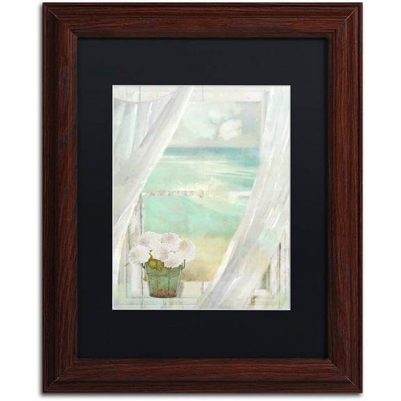 Trademark Fine Art "Summer Me II" Canvas Art by Color Bakery Black Matte, Wood Frame