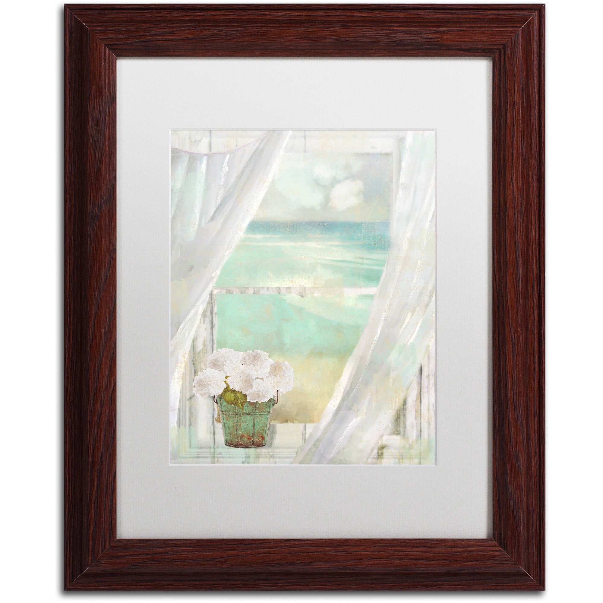 Trademark Fine Art "Summer Me II" Canvas Art by Color Bakery White Matte, Wood Frame