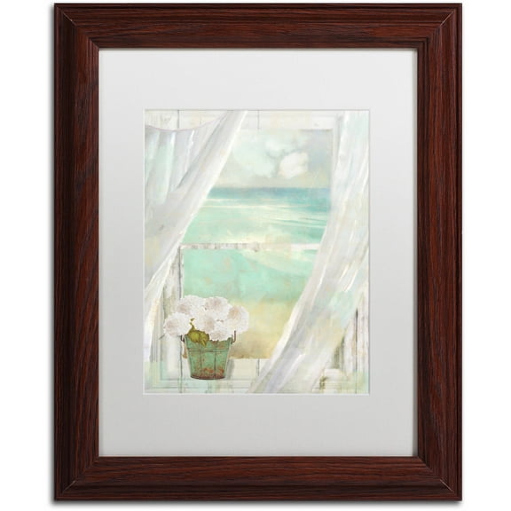 Trademark Fine Art "Summer Me II" Canvas Art by Color Bakery White Matte, Wood Frame