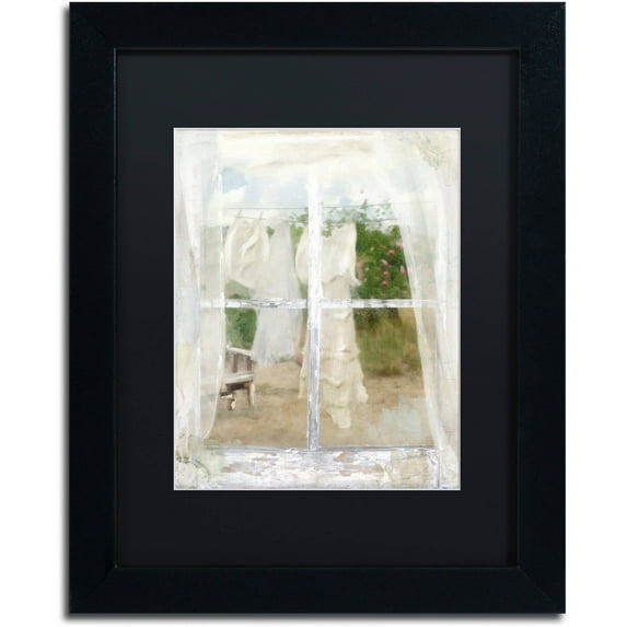 Trademark Fine Art "Summer Me IV" Canvas Art by Color Bakery Black Matte, Black Frame