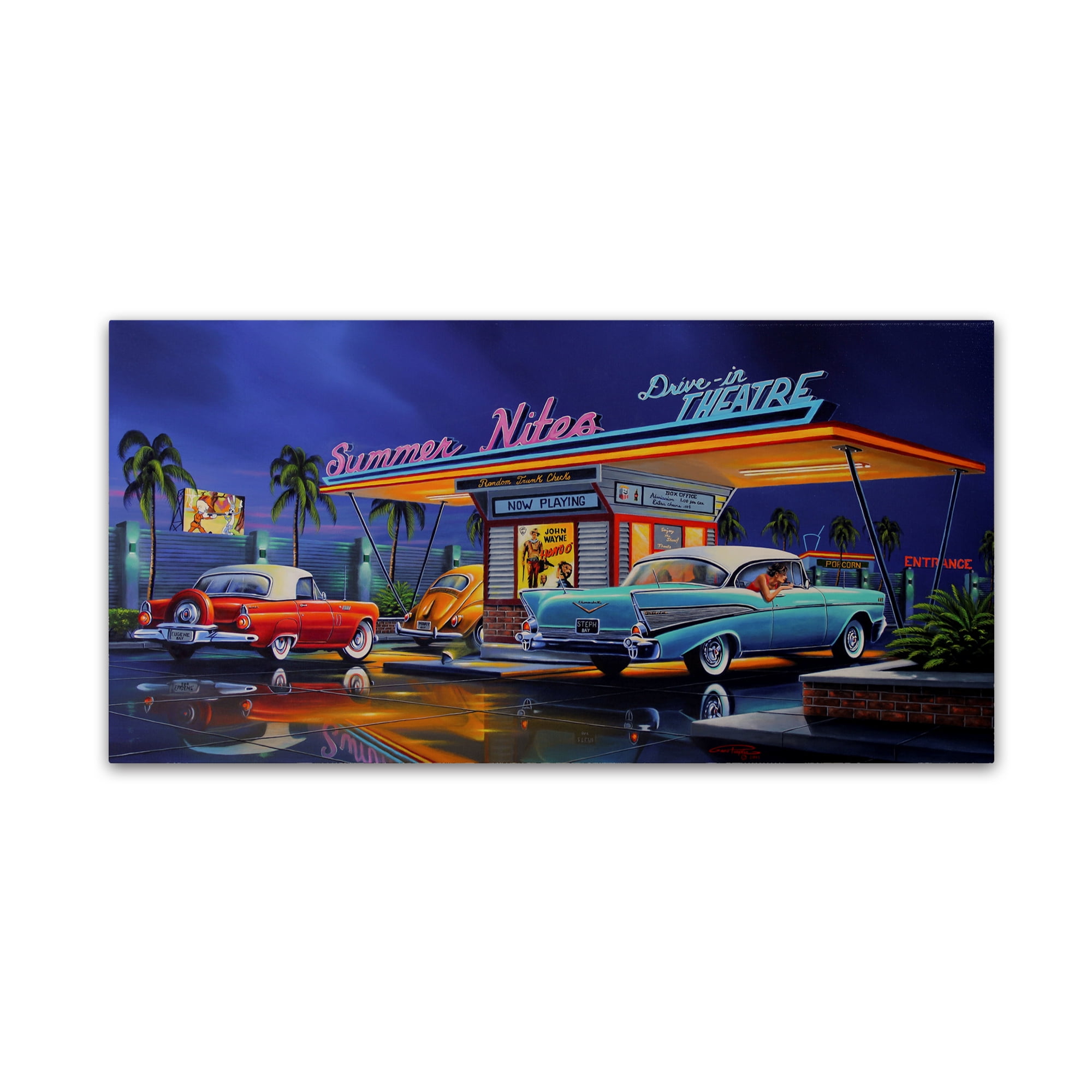 Trademark Fine Art 'Summer Nites' Canvas Art by Geno Peoples