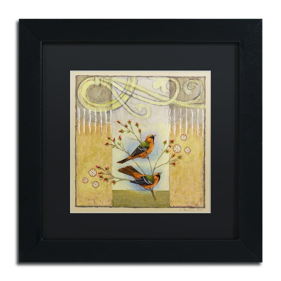 Trademark Fine Art 'Summer Orioles' Black Framed Art by Rachel Paxton
