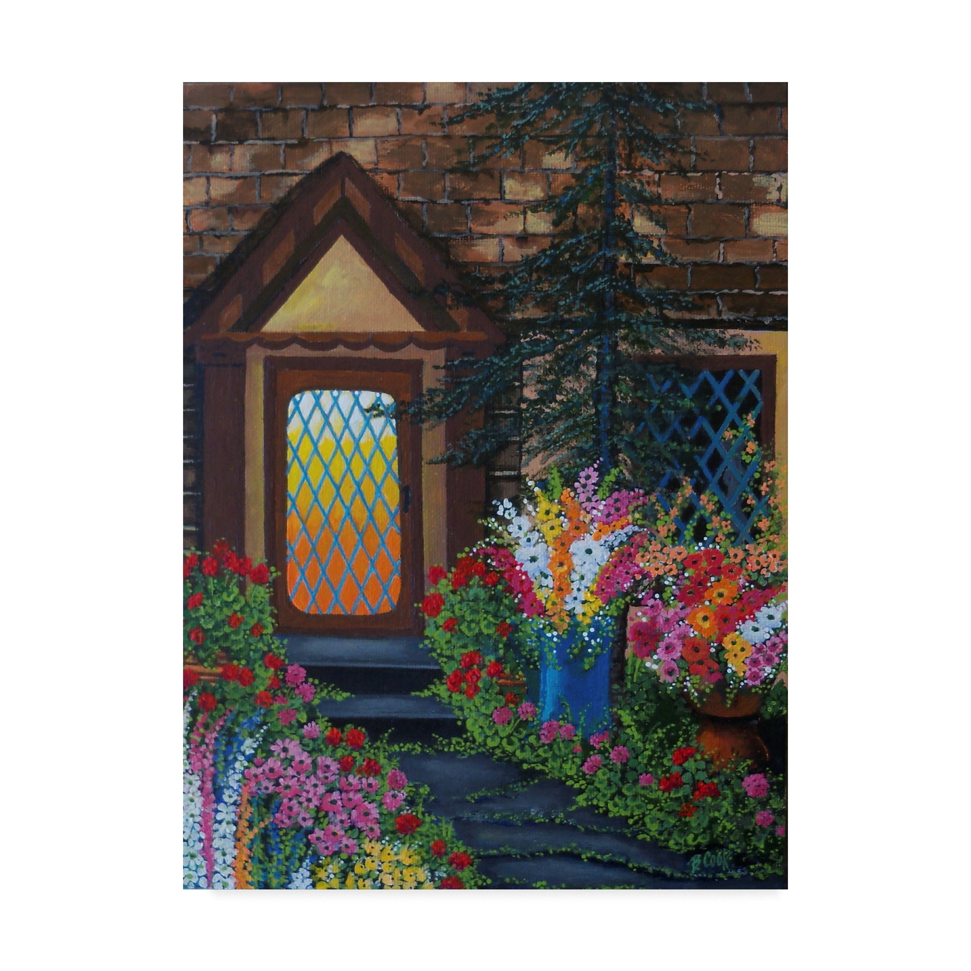 Trademark Fine Art 'Summer Porch' Canvas Art by Bonnie B Cook