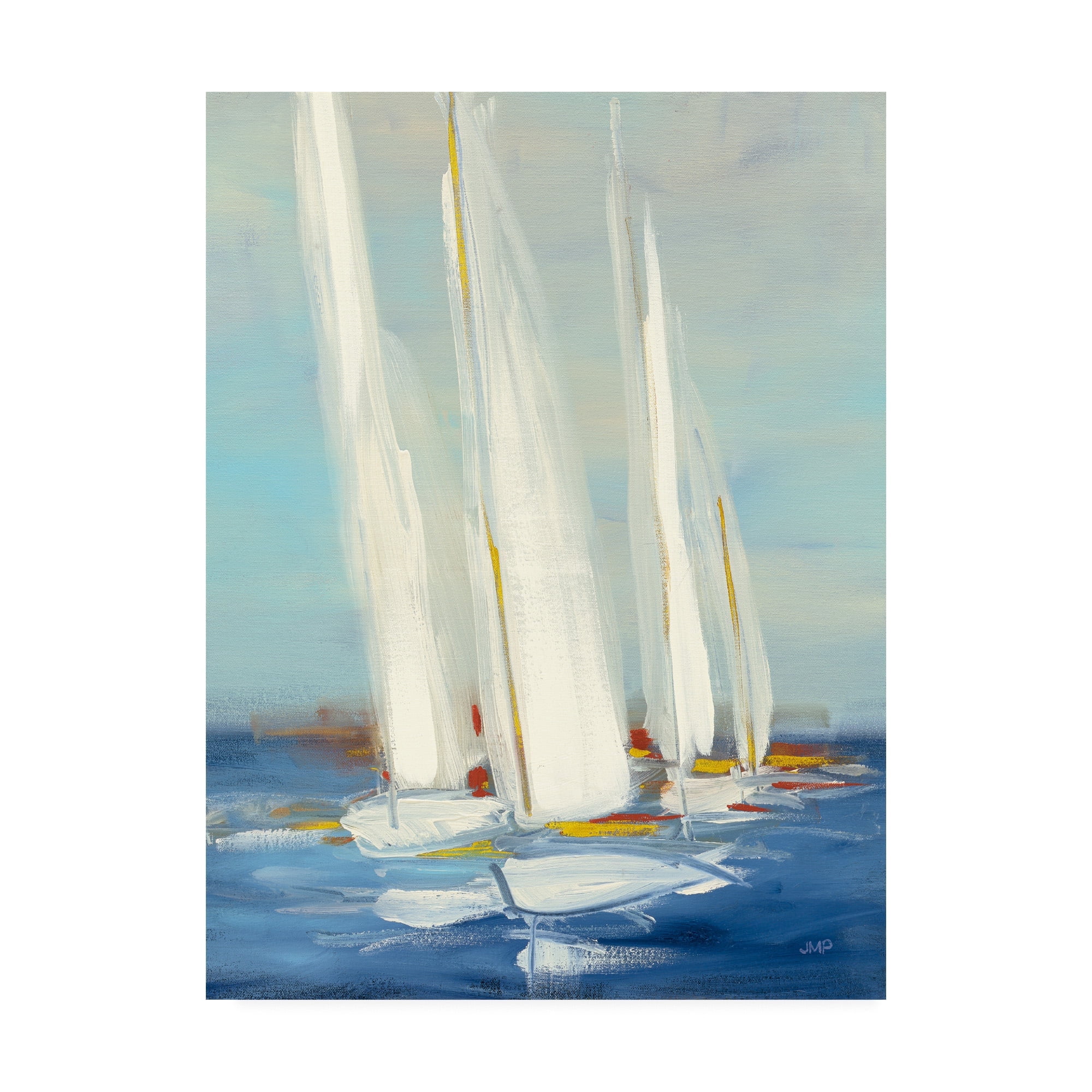 Trademark Fine Art 'Summer Regatta II Red Yellow' Canvas Art by Julia Purinton